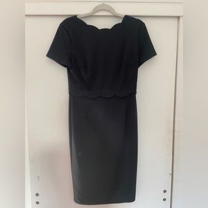 Grace Karin Black Dress with Scalloped Collar/Detail Size M